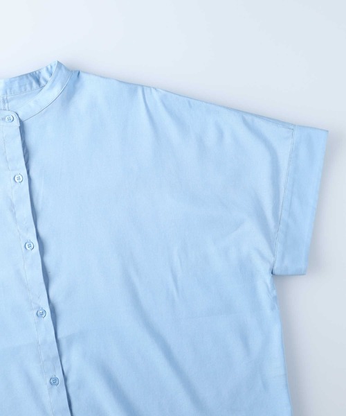 BACK NUMBER(バックナンバー)の「【BACK NUMBER】ドルマン半袖シャツ(シャツ/ブラウス・レディース・ブルー/オフホワイト/ダークグレー・L/M)」の20枚目の写真