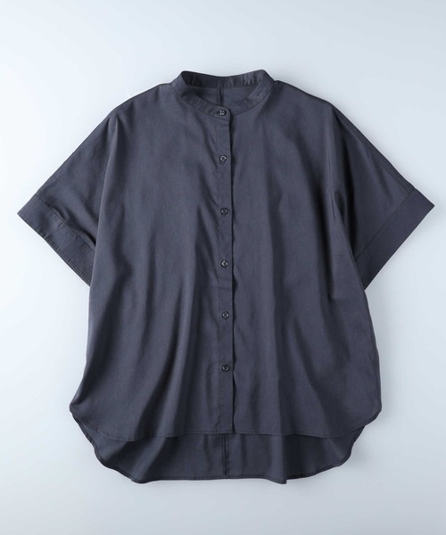 BACK NUMBER(バックナンバー)の「【BACK NUMBER】ドルマン半袖シャツ(シャツ/ブラウス・レディース・ブルー/オフホワイト/ダークグレー・L/M)」の16枚目の写真