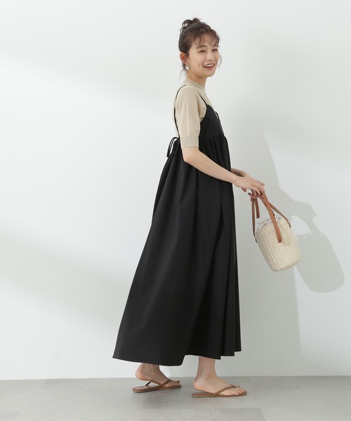 N.（N. Natural Beauty Basic）（エヌエヌナチュラルビューティーベーシック）の「◆シアーシャイン半袖ニット（ニット/セーター・レディース・ブラック/ベージュ/ブルー・MEDIUM）」の18枚目の写真