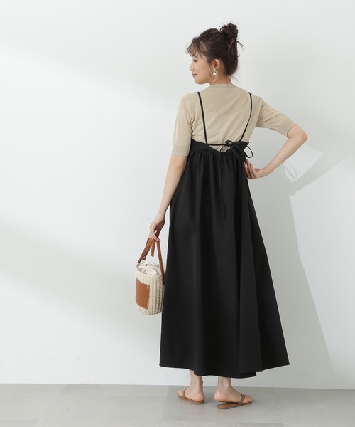 N.（N. Natural Beauty Basic）（エヌエヌナチュラルビューティーベーシック）の「◆シアーシャイン半袖ニット（ニット/セーター・レディース・ブラック/ベージュ/ブルー・MEDIUM）」の16枚目の写真