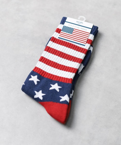 ZENITH(ゼニス)の「【ZENITH】USA FLAG SOCKS(ソックス/靴下・メンズ・その他1/その他2・FREE)」の2枚目の写真