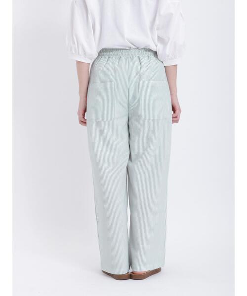 Samansa Mos2（サマンサ モスモス）の「◎サッカーストライプイージーパンツ（その他パンツ・レディース・グリーン/ベージュ/ブルー・F）」の18枚目の写真