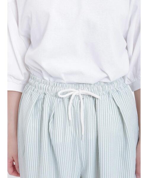 Samansa Mos2（サマンサ モスモス）の「◎サッカーストライプイージーパンツ（その他パンツ・レディース・グリーン/ベージュ/ブルー・F）」の19枚目の写真