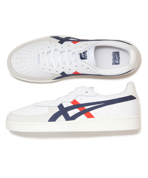 Onitsuka Tiger(オニツカタイガー)の「ジーエスエム / GSM(スニーカー・メンズ・ホワイト/ホワイト×ネイビー/ホワイト×グリーン・23/23.5/25/25.5/27.5/28/29/26.5/24/24.5/26/27/28.5)」の12枚目の写真