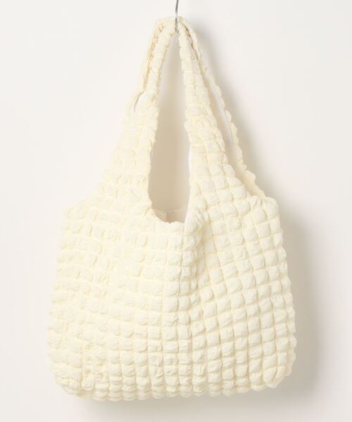 SpRay（スプレイ）の「ぽこぽこトートＢＡＧ（トートバッグ・レディース・アイボリー/ブラック/ホワイト/イエロー・FREE）」の5枚目の写真