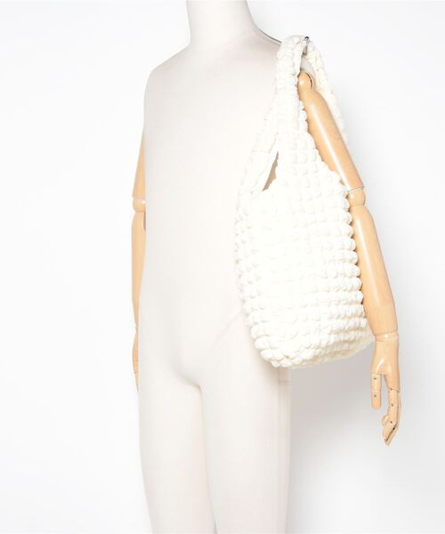 SpRay（スプレイ）の「ぽこぽこトートＢＡＧ（トートバッグ・レディース・アイボリー/ブラック/ホワイト/イエロー・FREE）」の8枚目の写真