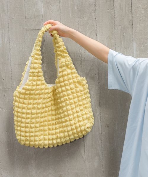 SpRay（スプレイ）の「ぽこぽこトートＢＡＧ（トートバッグ・レディース・アイボリー/ブラック/ホワイト/イエロー・FREE）」の20枚目の写真