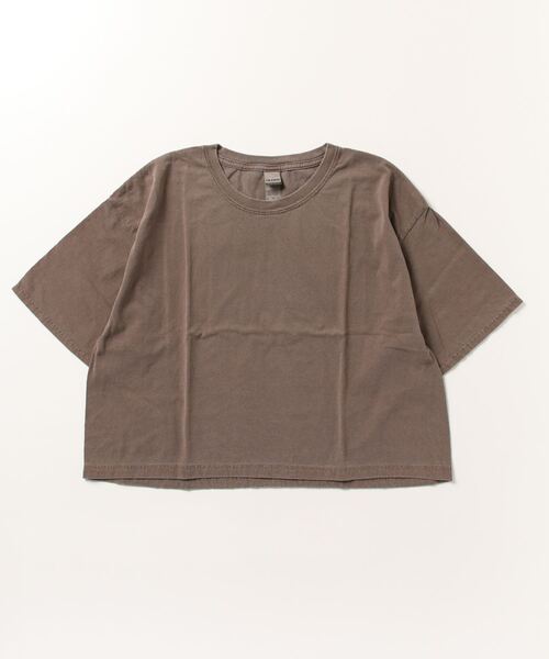 GILDAN(ギルダン)の「ピグメントダイカットオフTシャツ クロップドTシャツ 半袖Tシャツ(Tシャツ/カットソー・レディース・ブラウン/ブラック/ベージュ・FREE)」の17枚目の写真