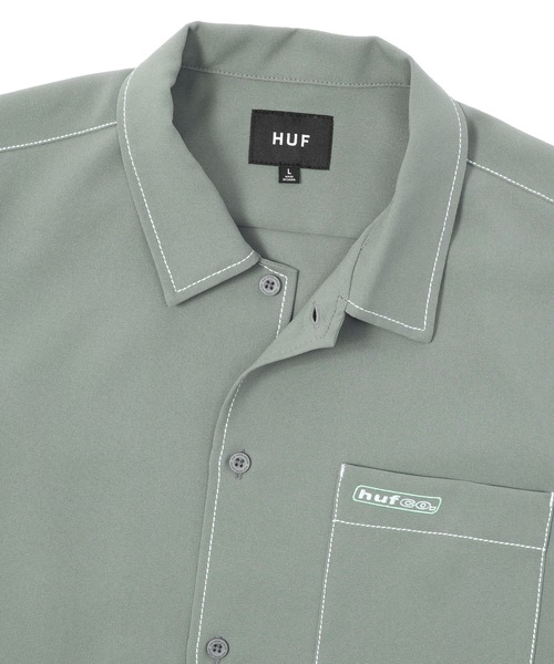 HUF(ハフ)の「LOWER BACK PROBLEMS SHIRT / HUF シャツ(シャツ/ブラウス・メンズ・グレー/ブラウン・SMALL/MEDIUM/LARGE/X-LARGE/XX-LARGE)」の8枚目の写真
