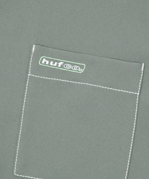 HUF(ハフ)の「LOWER BACK PROBLEMS SHIRT / HUF シャツ(シャツ/ブラウス・メンズ・グレー/ブラウン・SMALL/MEDIUM/LARGE/X-LARGE/XX-LARGE)」の7枚目の写真