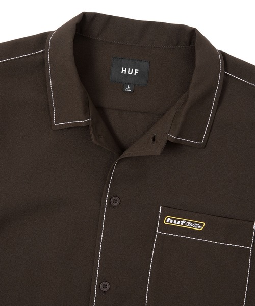 HUF(ハフ)の「LOWER BACK PROBLEMS SHIRT / HUF シャツ(シャツ/ブラウス・メンズ・グレー/ブラウン・SMALL/MEDIUM/LARGE/X-LARGE/XX-LARGE)」の6枚目の写真