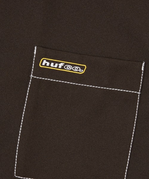 HUF(ハフ)の「LOWER BACK PROBLEMS SHIRT / HUF シャツ(シャツ/ブラウス・メンズ・グレー/ブラウン・SMALL/MEDIUM/LARGE/X-LARGE/XX-LARGE)」の3枚目の写真