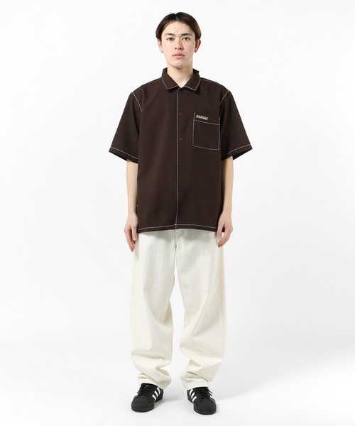 HUF(ハフ)の「LOWER BACK PROBLEMS SHIRT / HUF シャツ(シャツ/ブラウス・メンズ・グレー/ブラウン・SMALL/MEDIUM/LARGE/X-LARGE/XX-LARGE)」の16枚目の写真