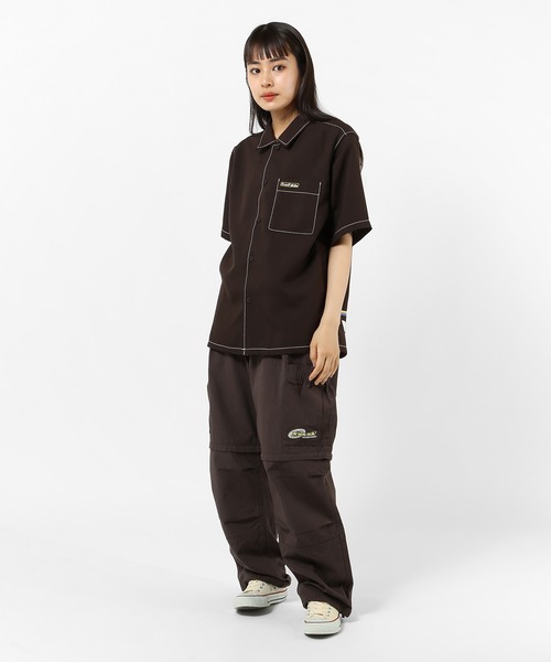 HUF(ハフ)の「LOWER BACK PROBLEMS SHIRT / HUF シャツ(シャツ/ブラウス・メンズ・グレー/ブラウン・SMALL/MEDIUM/LARGE/X-LARGE/XX-LARGE)」の12枚目の写真