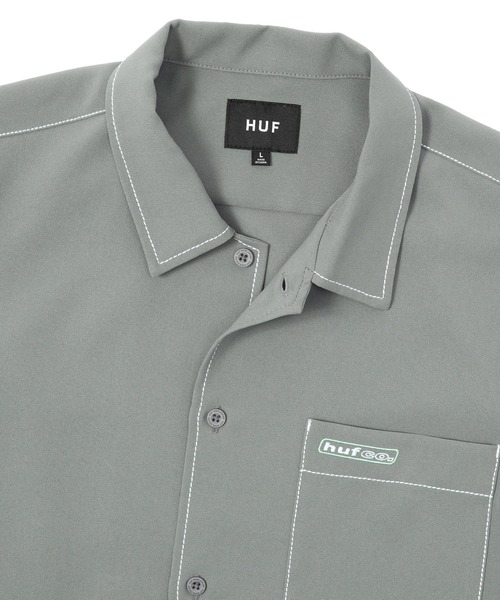 HUF(ハフ)の「LOWER BACK PROBLEMS SHIRT / HUF シャツ(シャツ/ブラウス・メンズ・グレー/ブラウン・SMALL/MEDIUM/LARGE/X-LARGE/XX-LARGE)」の10枚目の写真