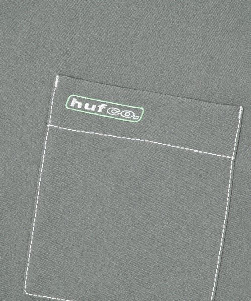 HUF(ハフ)の「LOWER BACK PROBLEMS SHIRT / HUF シャツ(シャツ/ブラウス・メンズ・グレー/ブラウン・SMALL/MEDIUM/LARGE/X-LARGE/XX-LARGE)」の9枚目の写真