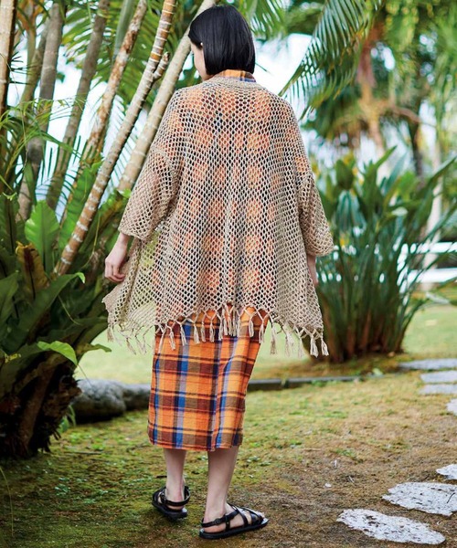 【セール】サニークラウズ ｆｅａｔ． Ｓｈｕｔｔｌｅ Ｎｏｔｅｓ 海に沈む夕日色のワンピース〈レディース〉（ワンピース）｜Sunny clouds（サニークラウズ）