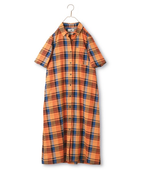 【セール】サニークラウズ ｆｅａｔ． Ｓｈｕｔｔｌｅ Ｎｏｔｅｓ 海に沈む夕日色のワンピース〈レディース〉（ワンピース）｜Sunny clouds（サニークラウズ）