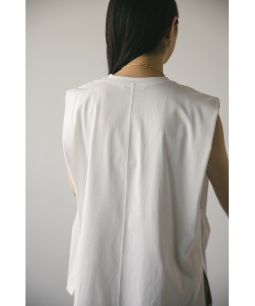 STYLEMIXER（スタイルミキサー）の「ショルダータックタンク（タンクトップ・レディース・ピンク/ホワイト/ブラック/ベージュ・FREE）」の21枚目の写真