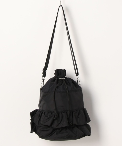 saloon(サルーン)の「SALOON(サルーン)/《再入荷》フリルショルダー マチあり(ショルダーバッグ・レディース・ブラック系その他/カーキ/ブラック/ゴールド/シルバー/ブラック系その他2/ベージュ・FREE)」の18枚目の写真