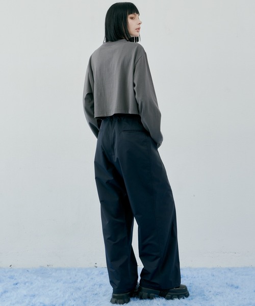 AIVER（アイバー）の「AIVER 16/-ウォッシュ天竺クロップドロンTEE（T