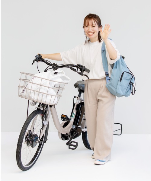 studio CLIP（スタディオクリップ）の「【接触冷感/紫外線防止】ニットリブ付きコクーンスリーブプルオーバー（Tシャツ/カットソー・レディース・オフホワイト/ブラウン/ベージュ/ピンク・FREE）」の21枚目の写真