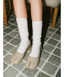 un/neu（アンノイ）の「細リブタビハイソックス / カラーソックス（ソックス/靴下）」