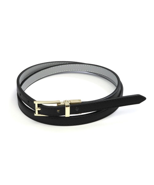 TOKYO SHIRTS（トウキョウシャツ）の「リバーシブル 牛革ベルト（ベルト・レディース・パープル/ブラック・FREE）」の2枚目の写真