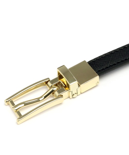 TOKYO SHIRTS（トウキョウシャツ）の「リバーシブル 牛革ベルト（ベルト・レディース・パープル/ブラック・FREE）」の4枚目の写真