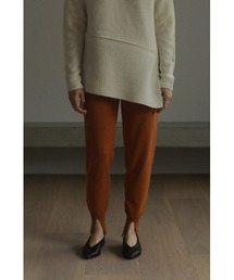 HEM SLIT JERSEY KNIT PANTS