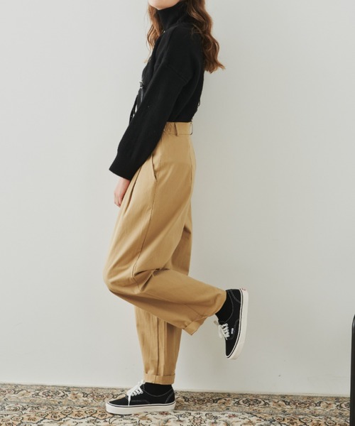 EDIT Gris（エディットグリ）の「オーバーサイズタートルネックニット（ニット/セーター・レディース・グリーン/レッド/オレンジ/ブラック・FREE）」の18枚目の写真