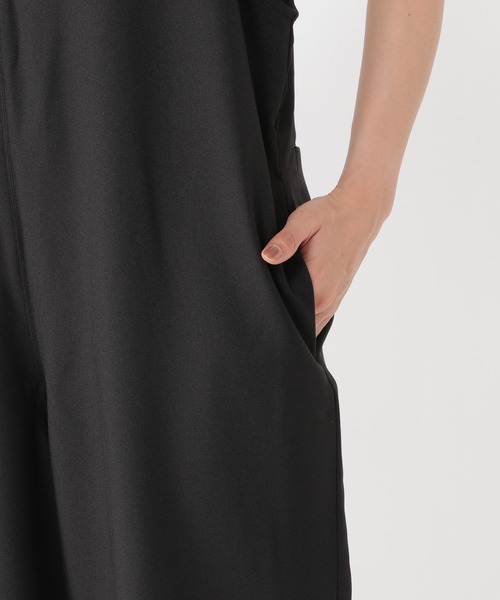 studio CLIP（スタディオクリップ）の「【接触冷感/吸水速乾/イージーケア】Ｕネックサロペ[プチ・トールサイズあり]（サロペット/オーバーオール・レディース・カーキ/モカ/ブラック・FREE/TF/PF）」の16枚目の写真