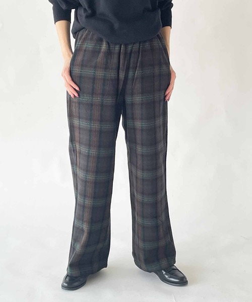 DANTON（ダントン）の「DANTON | ウール イージーストレートパンツ WOMEN（その他パンツ・レディース・グリーン系その他/オレンジ系その他・36）」の19枚目の写真