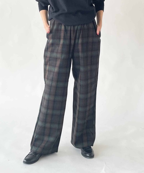DANTON（ダントン）の「DANTON | ウール イージーストレートパンツ WOMEN（その他パンツ・レディース・グリーン系その他/オレンジ系その他・36）」の20枚目の写真