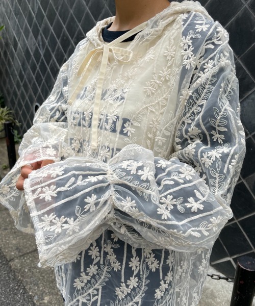 CIAOPANIC（チャオパニック）の「長袖ブラウス（シャツ/ブラウス・レディース・ブラック・FREE）」の2枚目の写真