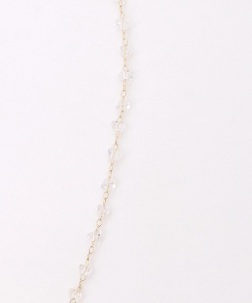 axes femme POETIQUE（アクシーズファムポエティック）の「クリアビーズネックレス（ネックレス・レディース・クリア・FREE）」の5枚目の写真