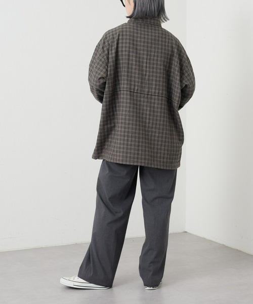 CIAOPANIC TYPY(チャオパニックティピー)の「【ユニセックス】ビエラチェックアウトポケットドロストシャツ(シャツ/ブラウス・メンズ・チャコールグレー/オフホワイト/ブルー・MEDIUM/LARGE)」の6枚目の写真