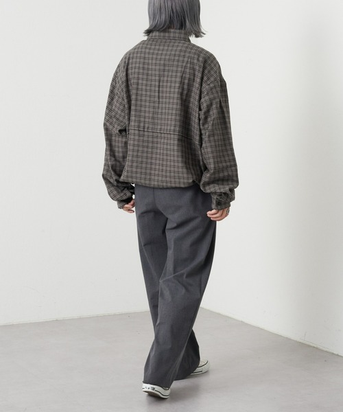 CIAOPANIC TYPY(チャオパニックティピー)の「【ユニセックス】ビエラチェックアウトポケットドロストシャツ(シャツ/ブラウス・メンズ・チャコールグレー/オフホワイト/ブルー・MEDIUM/LARGE)」の16枚目の写真