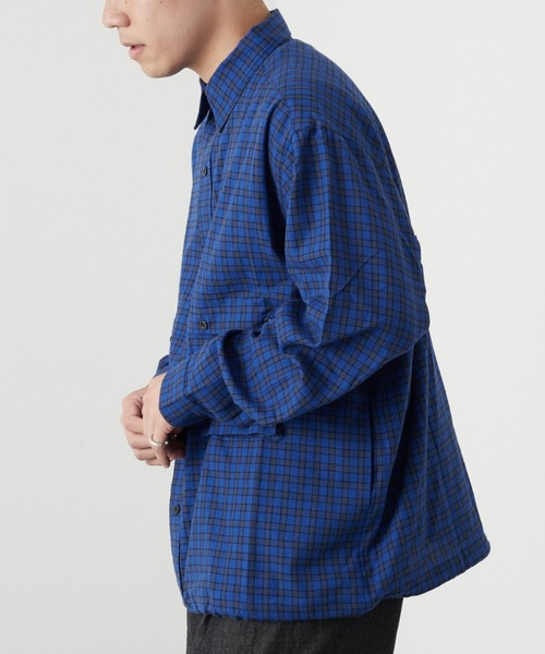 CIAOPANIC TYPY(チャオパニックティピー)の「【ユニセックス】ビエラチェックアウトポケットドロストシャツ(シャツ/ブラウス・メンズ・チャコールグレー/オフホワイト/ブルー・MEDIUM/LARGE)」の20枚目の写真