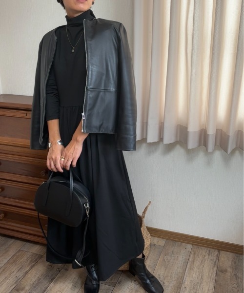 Ritzy（リッツィー）の「ロング丈 ハイネックワンピース（ワンピース