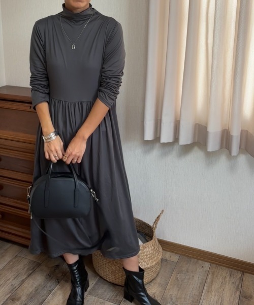 Ritzy（リッツィー）の「ロング丈 ハイネックワンピース（ワンピース