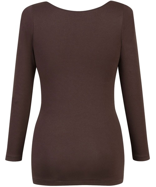 WING(ウイング)の「「綿の贅沢オーガニック」 あったかインナー 8分袖(インナーウェア/肌着・レディース・ブラック/ピンク系その他/アイボリー/チョコ/ベージュ/グリーン/サンドベージュ/ライトブラウン/グレー・L/S/LL/M/3L/4L)」の15枚目の写真