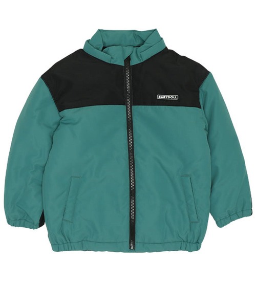 BABYDOLL（ベビードール）の「親子お揃い 中綿ブルゾン8644K（ダウンジャケット/コート・キッズ・パープル/レッド/ベージュ/マスタード/ブルー/グリーン/ブラック/チャコールグレー・110cm/120cm/140cm/130cm/90cm/150cm/100cm）」の10枚目の写真