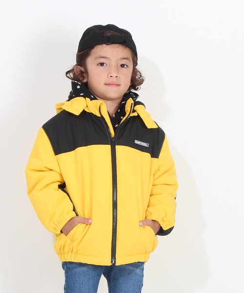 BABYDOLL（ベビードール）の「親子お揃い 中綿ブルゾン8644K（ダウンジャケット/コート・キッズ・パープル/レッド/ベージュ/マスタード/ブルー/グリーン/ブラック/チャコールグレー・110cm/120cm/140cm/130cm/90cm/150cm/100cm）」の22枚目の写真