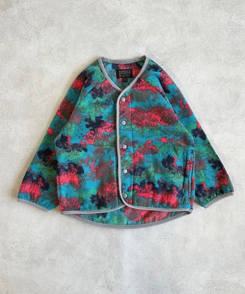 BIG FIELD（ビッグフィールド）の「総柄フリースジャケット（90～150cm）（その他アウター・キッズ・グリーン/ベージュ/エメラルド・110/90/95/150/140/130/120/100）」の3枚目の写真