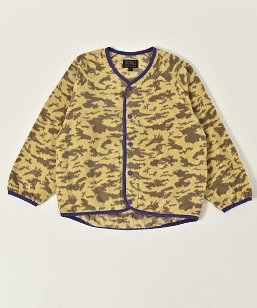 BIG FIELD（ビッグフィールド）の「総柄フリースジャケット（90～150cm）（その他アウター・キッズ・グリーン/ベージュ/エメラルド・110/90/95/150/140/130/120/100）」の4枚目の写真