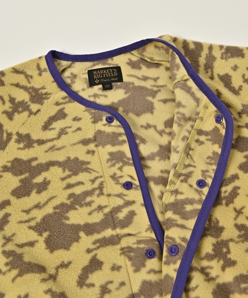 BIG FIELD（ビッグフィールド）の「総柄フリースジャケット（90～150cm）（その他アウター・キッズ・グリーン/ベージュ/エメラルド・110/90/95/150/140/130/120/100）」の6枚目の写真