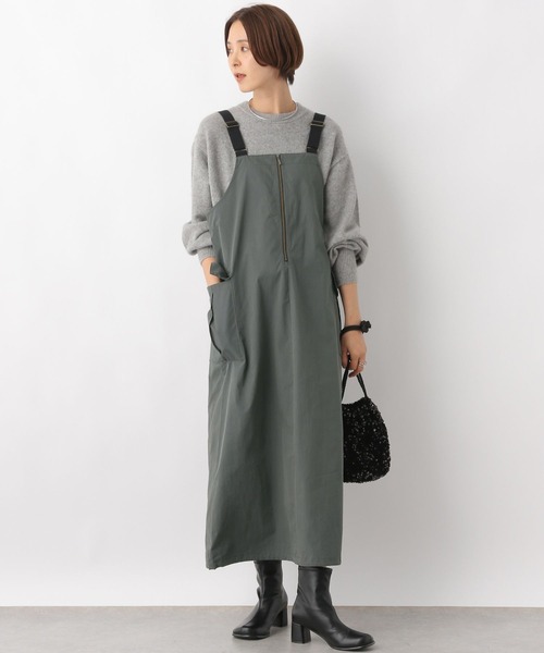 LEPSIM（レプシィム）の「2WAYミリタリージャンスカ2　983208（ジャンパースカート・レディース・ブラック/カーキ/グレー・FREE）」の6枚目の写真