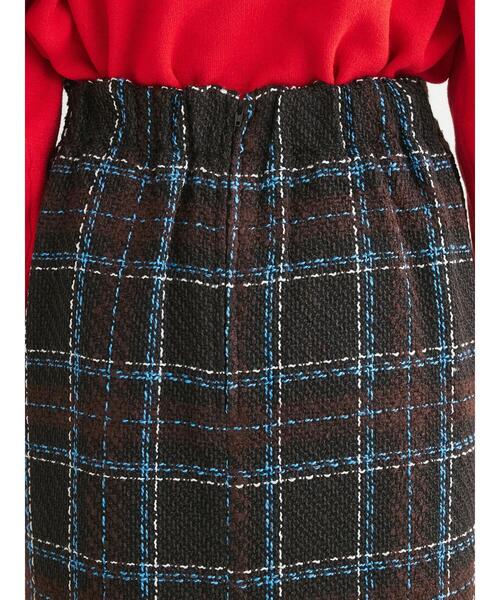 Green　Parks（グリーンパークス）の「・SUGAR　SPOON　チェックフリンジスカート（スカート・レディース・ネイビー/ブラック/モカ・FREE）」の11枚目の写真