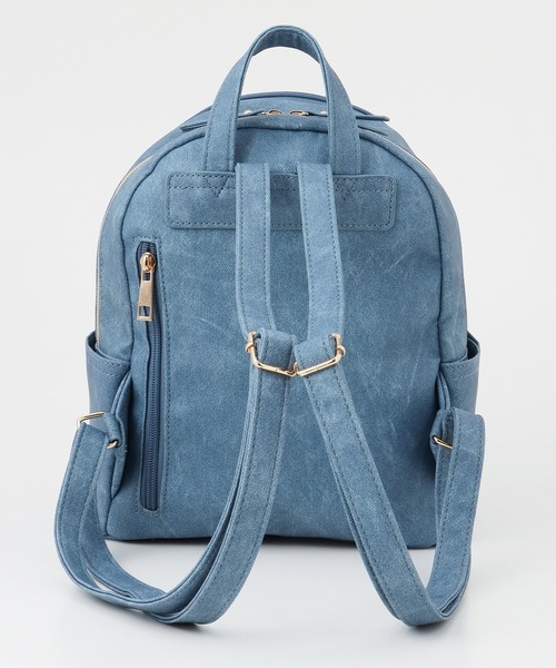 Honeys（ハニーズ）の「多ポケットミニリュック（バックパック/リュック・レディース・ブラック/グレイッシュベージュ/ブルー/ブラック系その他/アイボリー・FREE）」の16枚目の写真